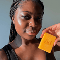 Savon curcuma résultat